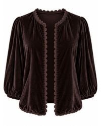 Luella Fashion - Bari Velvet Jacket Chocolate - Lyst