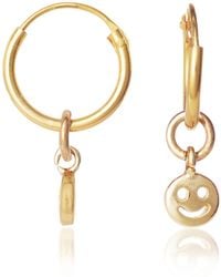 C.J.M - Smile Hoop Earrings - Lyst