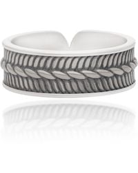 The Jewelz - Braid — Rope Texture Wide Band Ring - Lyst