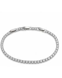 By Ozge - Starlight Tennis Plated & Zirconia Bracelet - Lyst