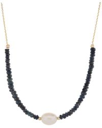 Ebru Jewelry - Timeless Sapphire Pearl Choker Necklace - Lyst