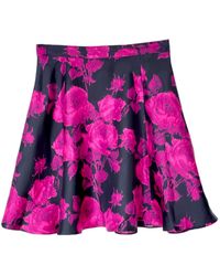 Introvertie VIENNA - Helena A-Line Silk Skirt Mini - Lyst