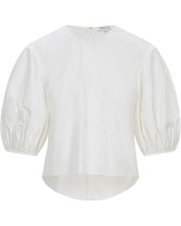 Femponiq - Puff Sleeve Cotton Top - Lyst