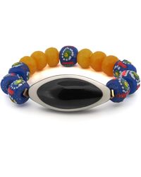 Ebru Jewelry - Evil Eye Beaded Chunky Bohemian Bracelet - Lyst