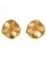 Meraki by Rashmi Bajaj - Daylily Plated Stud Earrings - Lyst