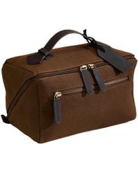 Posh Totty Designs - Dark Canvas Lay Flat Wash Bag - Lyst