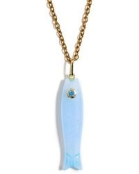 Kybele Studio - Quartz Fish Pendant Necklace - Lyst