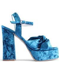 Terry De Havilland - Tyla Midnight Velvet Platform Heel - Lyst