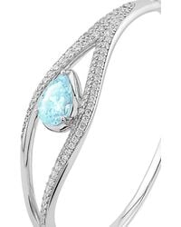 Arte Madrid - Sierra Pavé Contour Bangle - Lyst