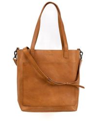 Made Free - Day Tote Leather Medium Camel - Lyst