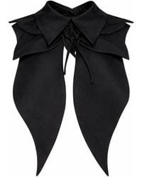 Julia Allert - Oversized Satin Bib Collar - Lyst