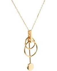Gutta Design - Mesh Necklace Plated - Lyst