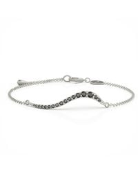 Linda Fiore - Swirl Bracelet With Onyx Cz - Lyst