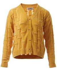 Fully Fashioning - Citrine Lennox Ottoman Knit Cardigan - Lyst