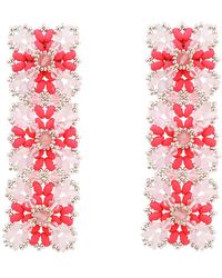 Oana Savu - Glass Beads & Lace Design Long Elegant Earrings - Lyst