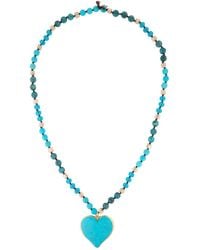 Saachi - Heart Stone Beaded Necklace - Lyst