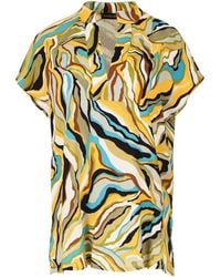 Conquista - Swirl Print Sleeveless Top - Lyst