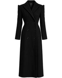 AVENUE No.29 - Wool Double Breasted Long Coat - Lyst