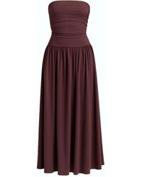 Monlicia - Aluna Strapless Maxi Dress – - Lyst