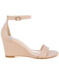 Rag & Co - Pobora Genuine Leather Slim Wedge Heel Sandals - Lyst