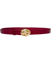 Casa Cala - Duna Belt Burgundy - Lyst