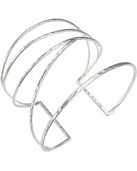 Rare Matters Jewelry - Organic Hammered Multi Wire Cuff Bracelet - Lyst
