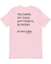 Anchor and Crew - Cotton Think Ocean Rhino Aspirations Cotton Embroidered T-Shirt - Lyst