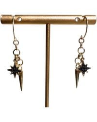 Rachel Nathan - Round Hook Pavé North Star - Lyst