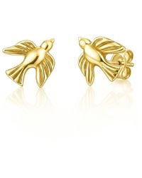 Unaloe - Plated Sterling Dove Earrings – Symbol Of Peace And Freedom – Jewelry For - Lyst