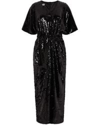 NALÈ - Sequin Palazzo Jumpsuit With Satin Lining & Detachable Belt - Lyst