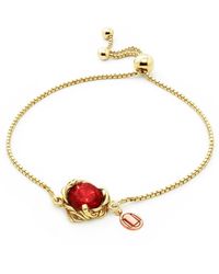 Unaloe - Coleus Vermeil Bracelet With Zirconia – Bold Adjustable Statement Jewelry - Lyst