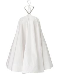 MOOS STUDIO - Babydoll Halterneck Mini Dress - Lyst