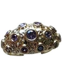 Silver & Elegant Co. - Amethyst Stardust Minimalist Adjustable Ring - Lyst