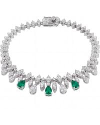 LÁTELITA London - Duchess Emerald Tennis Bracelet - Lyst