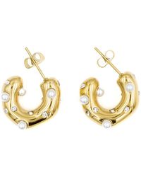 Superdivajewellery - Pearl Gemstone Earrings - Lyst