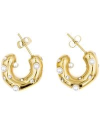 Superdivajewellery - Pearl Gemstone Earrings - Lyst