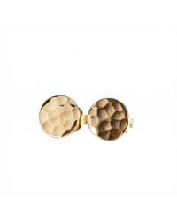 Melt'm Jewelry - Filled Hammered Disc Studs - Lyst