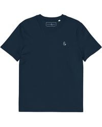 Anchor and Crew - Ampersand Signature Organic Cotton Embroidered T-Shirt - Lyst
