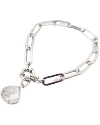 Harfi - Sterling Herkimer Diamond April Birthstone Crystal Bracelet - Lyst