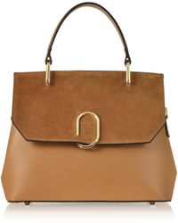 Le Parmentier - Thais Suede & Leather Satchel Bag - Lyst