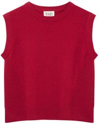 Loop Cashmere - Ribbed Detail Tank Sweater - Lyst