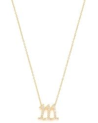 Seven Saints - One One One Angel Number Manifestation Necklace, Topaz - Lyst