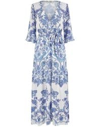 Yumi' - Paisley Wrap Maxi Dress - Lyst