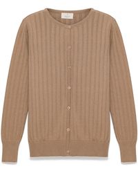 Peraluna - Celine Openwork Knit Cardigan - Lyst