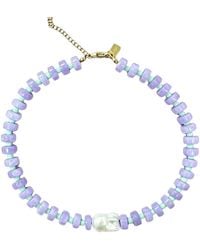 Christina Greene - Fields Baroque Pearl Beaded Necklace - Lyst
