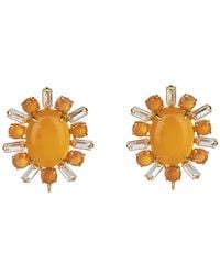 Bounkit - Raina Studs Carnelian Pierced - Lyst