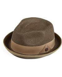 Dasmarca Hats - Dasmarca Andy Short Brim Trilby Retro Summer Skimpy Brim Straw Braided Hat - Lyst