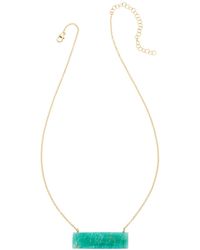 Heather Hawkins Jewelry - Float Custom Cut Bar Semi-Precious Baguette Gemstone Necklace - Lyst