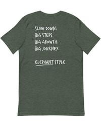Anchor and Crew - Forest Think Ocean Elephant Aspirations Cotton Embroidered T-Shirt - Lyst