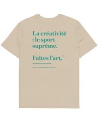 Anchor and Crew - Neutrals Desert Dust Make Art Creative Standard Organic Cotton T-Shirt - Lyst